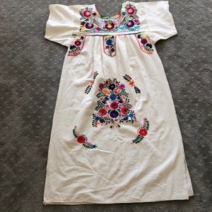 Mexican embroidered dress